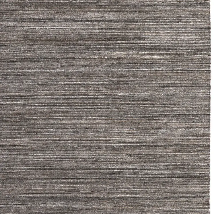 8' X 10' Black Gray And Brown Hand Woven Distressed Area Rug
