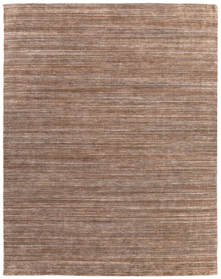8' X 10' Brown Black And Gray Hand Woven Distressed Area Rug
