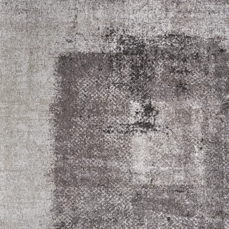 2' X 3' Gray Black And Taupe Abstract Distressed Area Rug