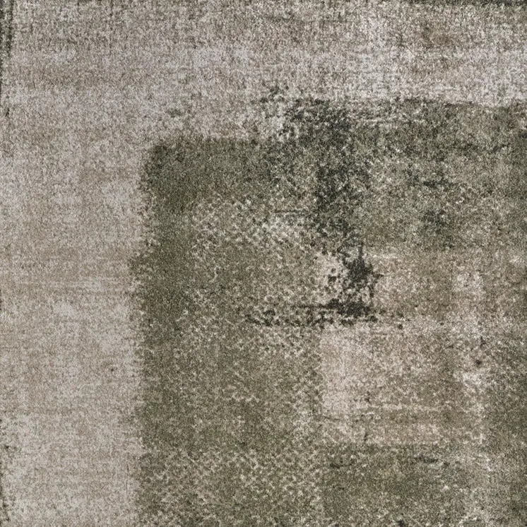 2' X 3' Green And Tan Abstract Distressed Area Rug