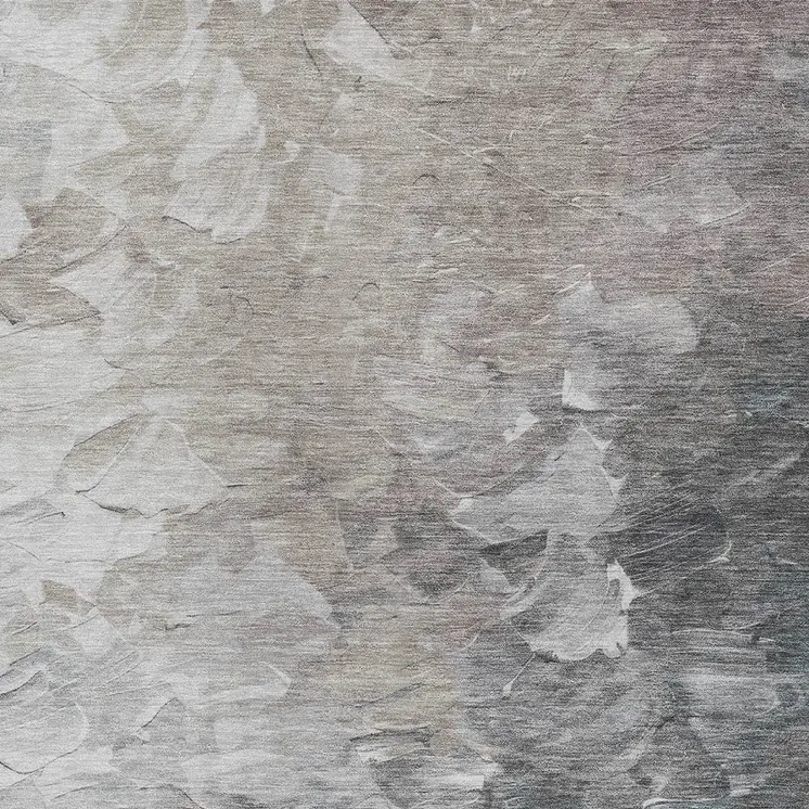 8' X 10' Taupe Brown And Silver Abstract Washable Indoor Outdoor Area Rug