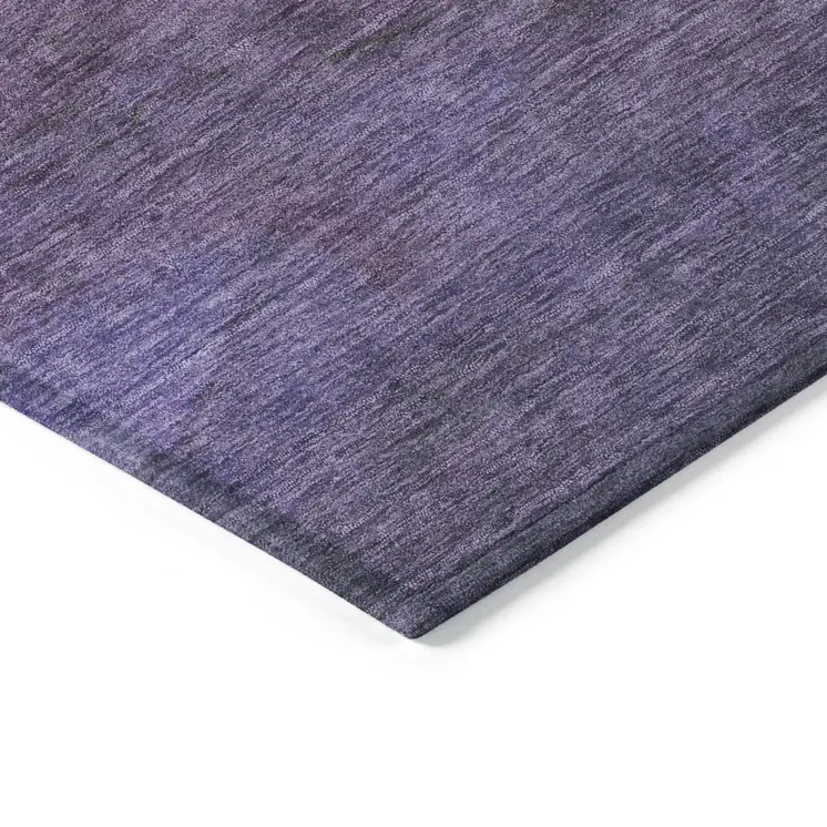 5' X 8' Purple And Lavender Abstract Washable Indoor Outdoor Area Rug