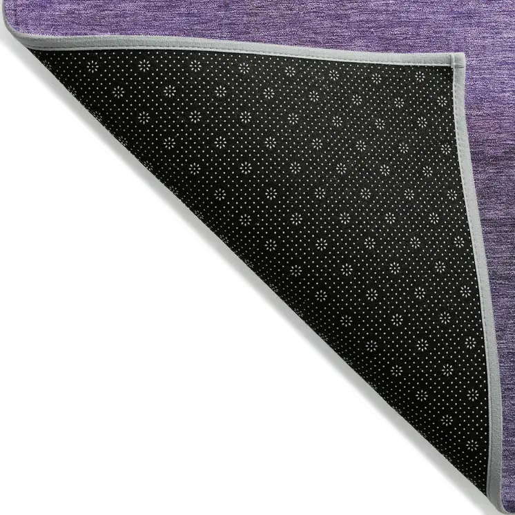 10' X 14' Purple And Lavender Abstract Washable Indoor Outdoor Area Rug