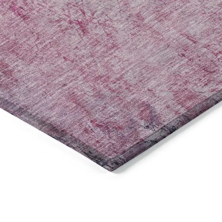 5' X 8' Blush And Mint Green Abstract Washable Indoor Outdoor Area Rug