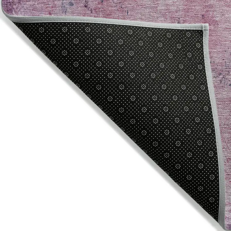 9' X 12' Blush And Mint Green Abstract Washable Indoor Outdoor Area Rug