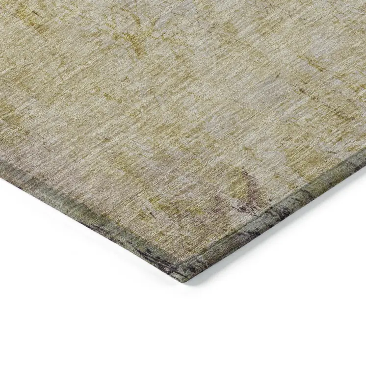 8' X 10' Salmon And Sky Blue Abstract Washable Indoor Outdoor Area Rug