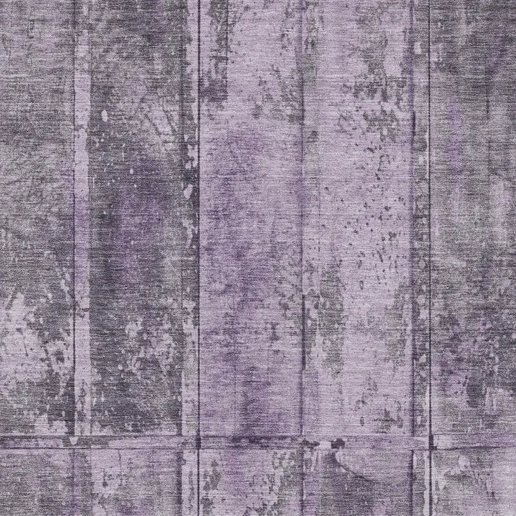 8' X 10' Purple Lavender And Gray Abstract Washable Indoor Outdoor Area Rug