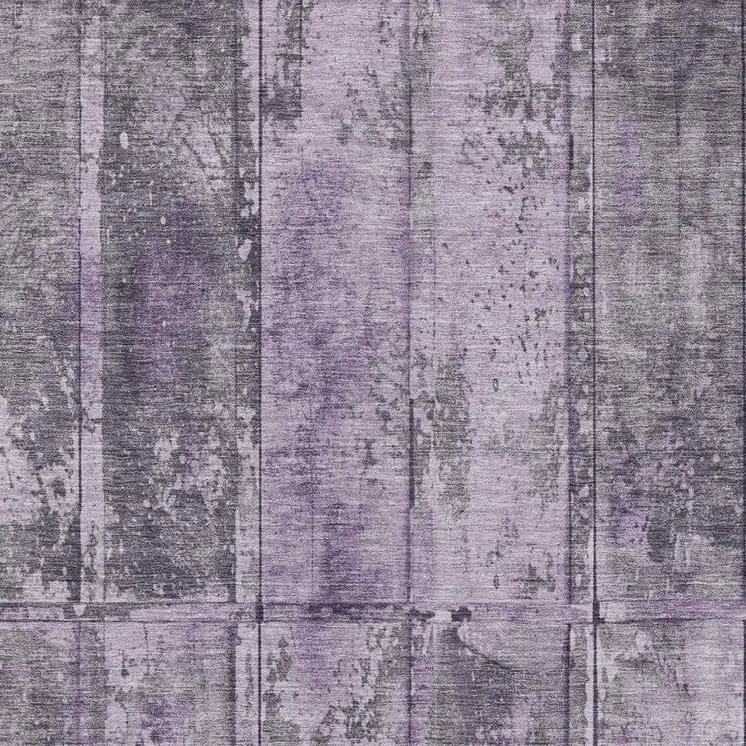 9' X 12' Purple Lavender And Gray Abstract Washable Indoor Outdoor Area Rug