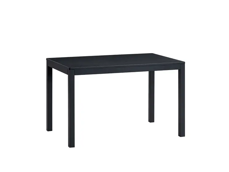 47" Black Wood Dining Table