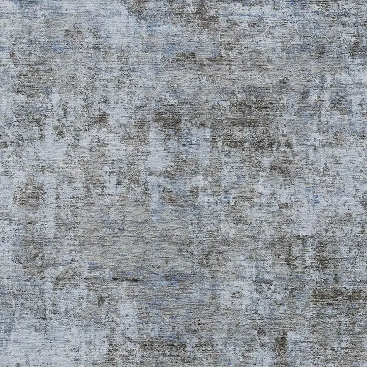 8' X 10' Blue And Taupe Abstract Washable Indoor Outdoor Area Rug
