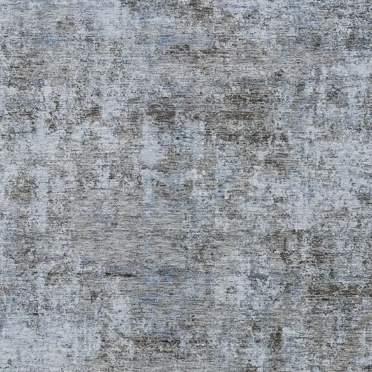 10' X 14' Blue And Taupe Abstract Washable Indoor Outdoor Area Rug