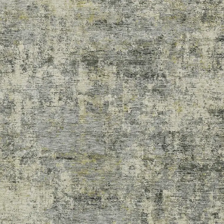 8' X 10' Pewter And Beige Abstract Washable Indoor Outdoor Area Rug