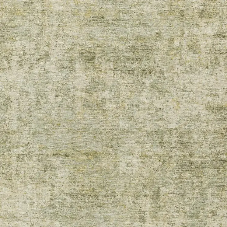 9' X 12' Sage And Beige Abstract Washable Indoor Outdoor Area Rug