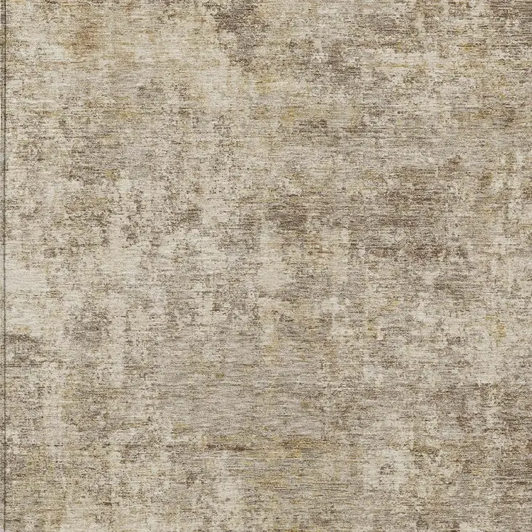 5' X 8' Taupe And Beige Abstract Washable Indoor Outdoor Area Rug