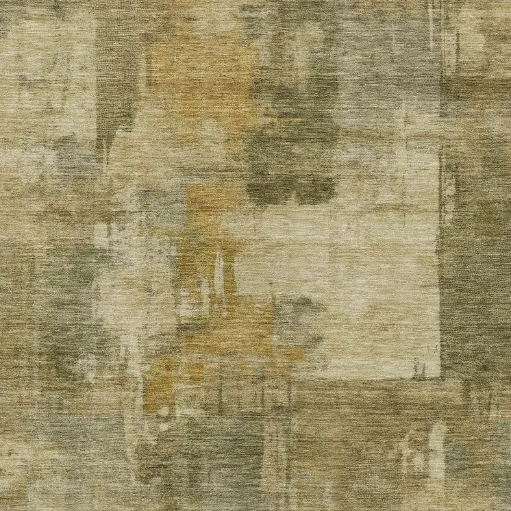 10' X 14' Khaki Beige And Wheat Abstract Washable Indoor Outdoor Area Rug