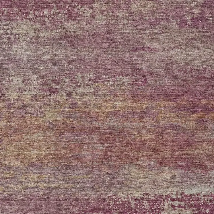 9' X 12' Merlot Beige And Blush Abstract Washable Indoor Outdoor Area Rug