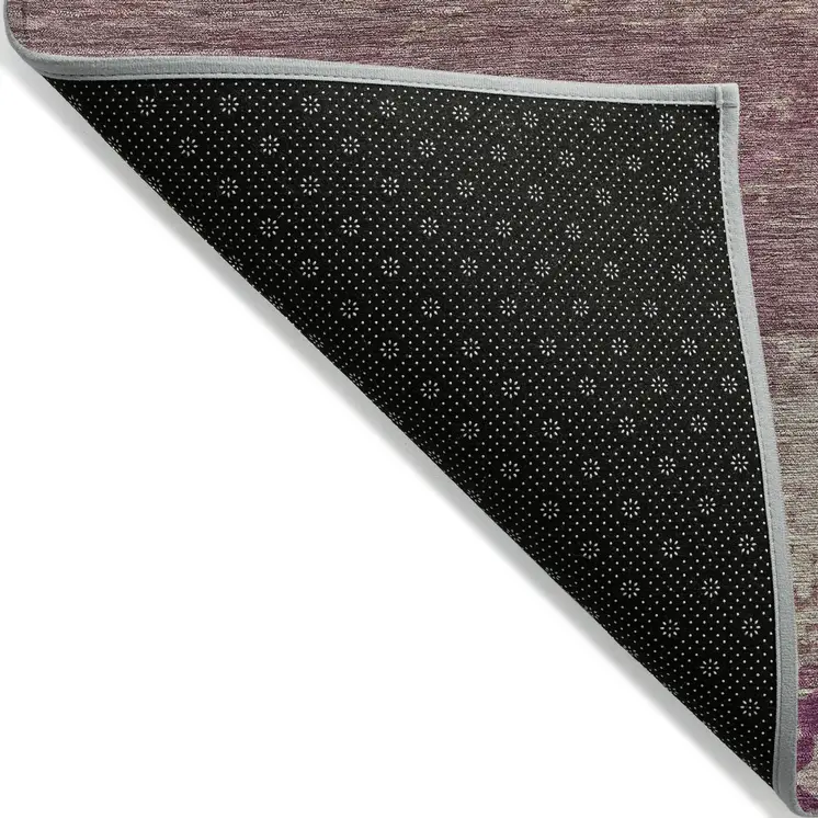 10' X 14' Merlot Beige And Blush Abstract Washable Indoor Outdoor Area Rug