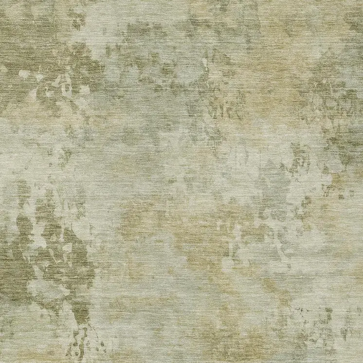 8' X 10' Sage And Beige Abstract Washable Indoor Outdoor Area Rug