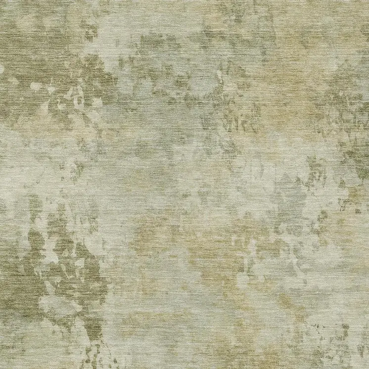 10' X 14' Sage And Beige Abstract Washable Indoor Outdoor Area Rug