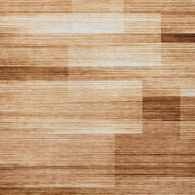 5' X 8' Rust And Ivory Striped Washable Indoor Outdoor Area Rug