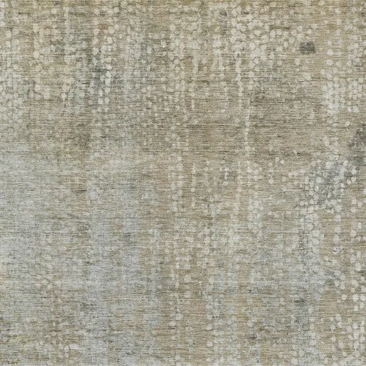 8' X 10' Beige And Ivory Abstract Washable Indoor Outdoor Area Rug