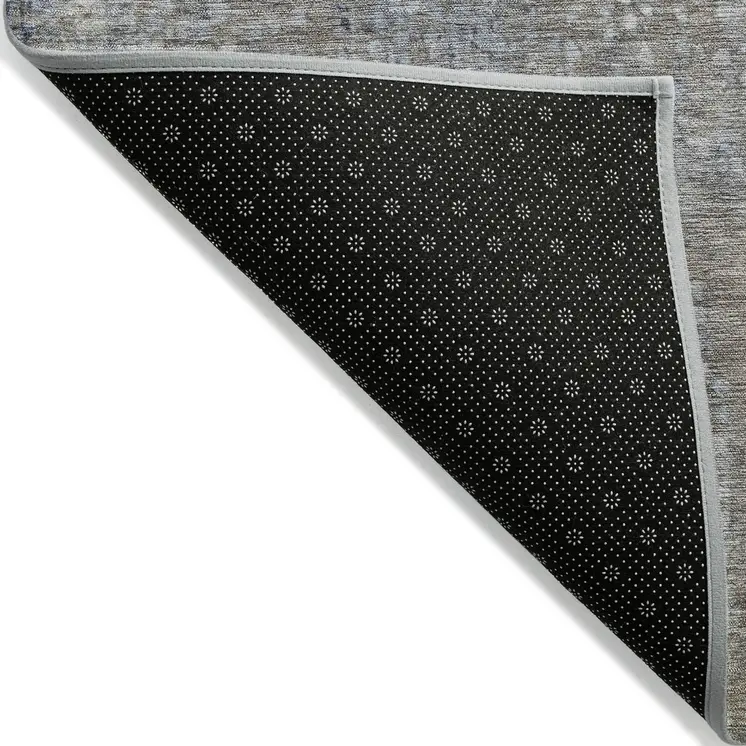 5' X 8' Taupe And Ivory Abstract Washable Indoor Outdoor Area Rug