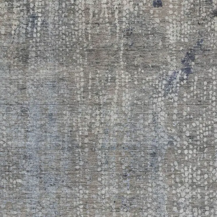 9' X 12' Taupe And Ivory Abstract Washable Indoor Outdoor Area Rug