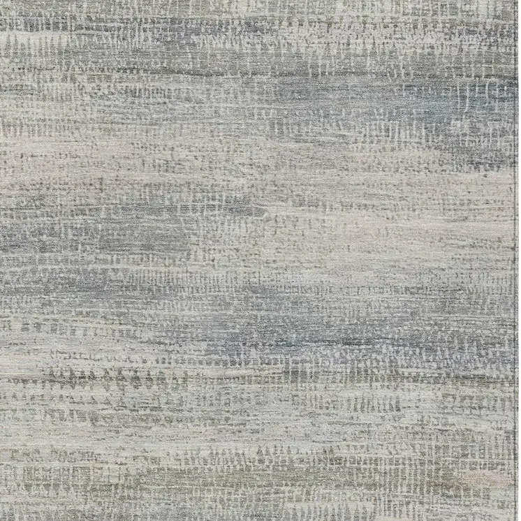 3' X 5' Linen And Beige Abstract Washable Indoor Outdoor Area Rug