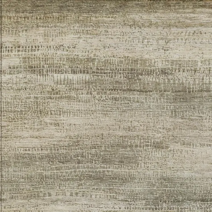 9' X 12' Taupe And Beige Abstract Washable Indoor Outdoor Area Rug