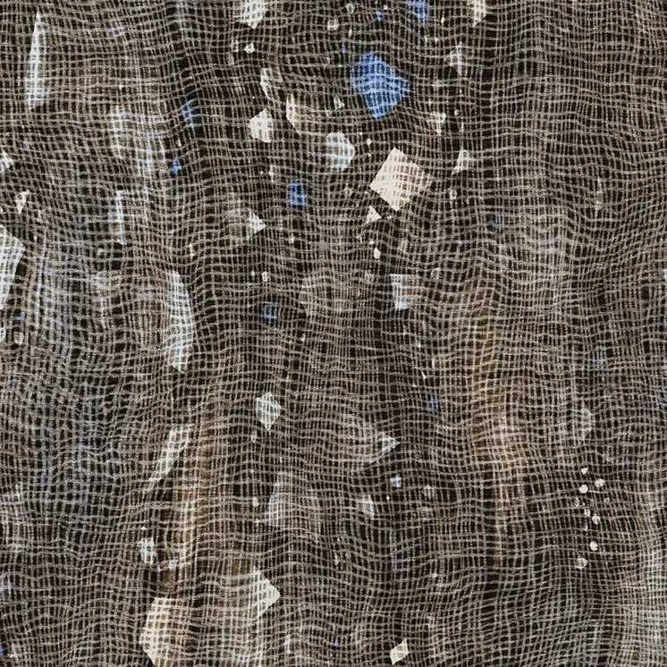 3' X 5' Chocolate And Beige Abstract Washable Indoor Outdoor Area Rug