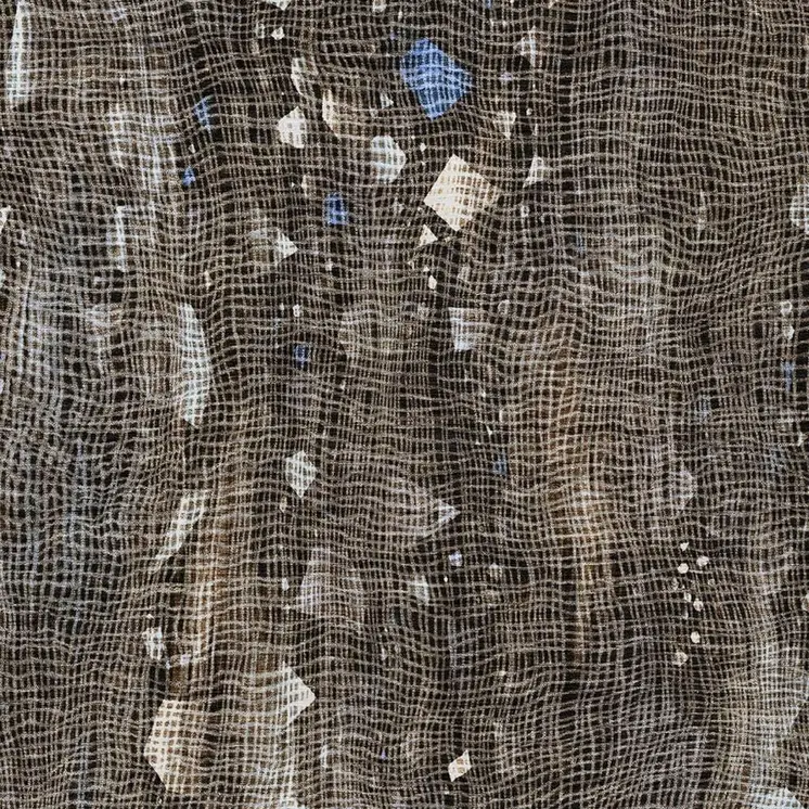 8' X 10' Chocolate And Beige Abstract Washable Indoor Outdoor Area Rug