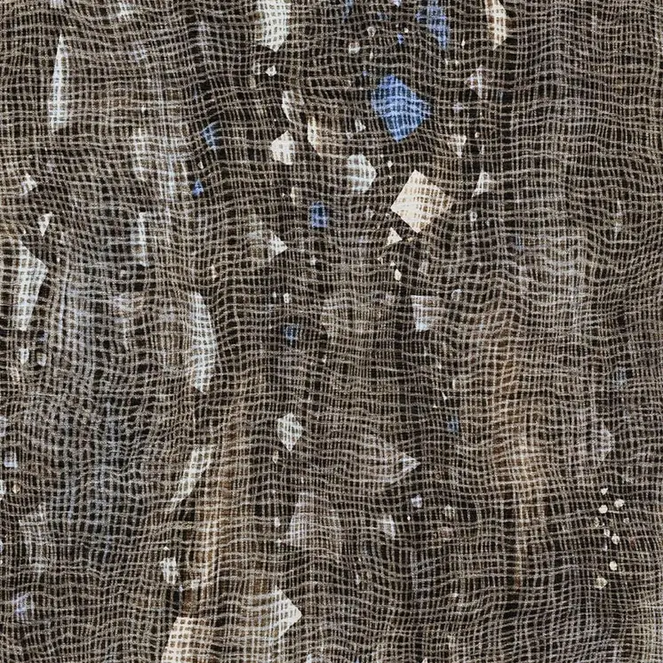 8' X 10' Chocolate And Beige Abstract Washable Indoor Outdoor Area Rug