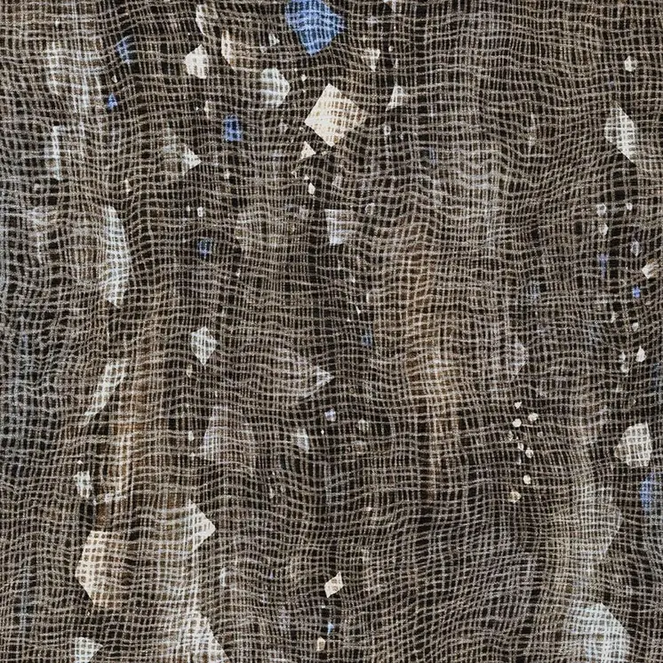 9' X 12' Chocolate And Beige Abstract Washable Indoor Outdoor Area Rug