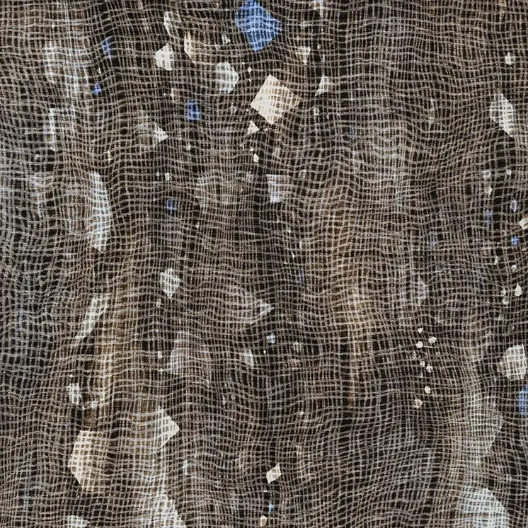 9' X 12' Chocolate And Beige Abstract Washable Indoor Outdoor Area Rug