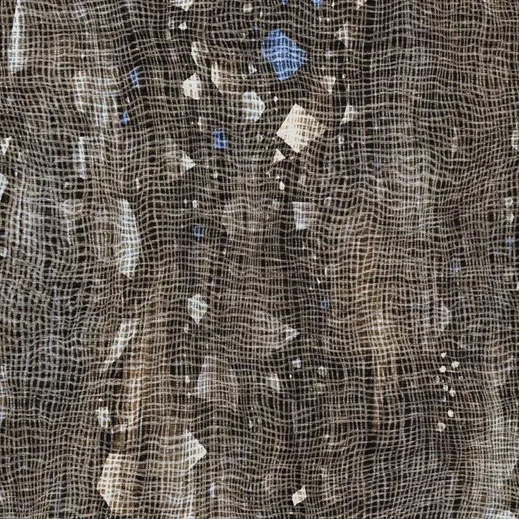 10' X 14' Chocolate And Beige Abstract Washable Indoor Outdoor Area Rug