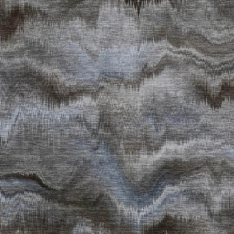 8' X 10' Taupe And Ivory Abstract Washable Indoor Outdoor Area Rug