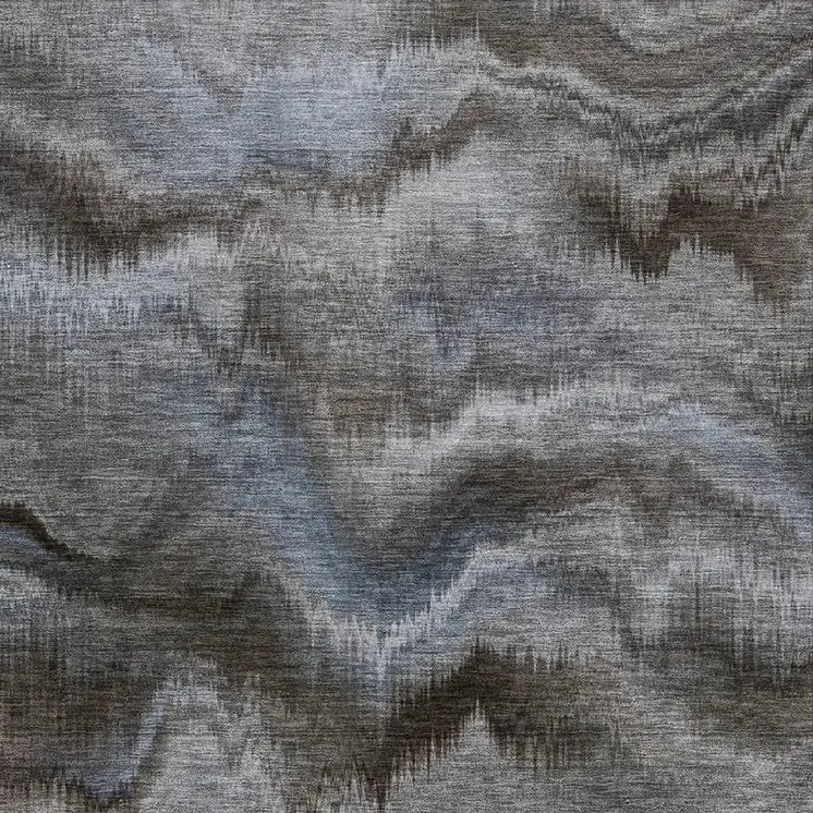 9' X 12' Taupe And Ivory Abstract Washable Indoor Outdoor Area Rug