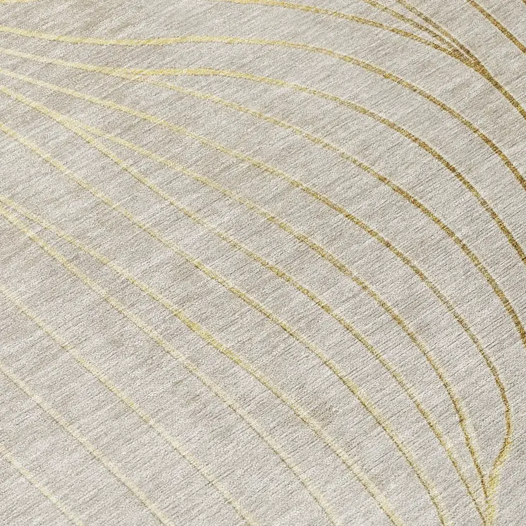 10' X 14' Beige And Silver Abstract Washable Indoor Outdoor Area Rug