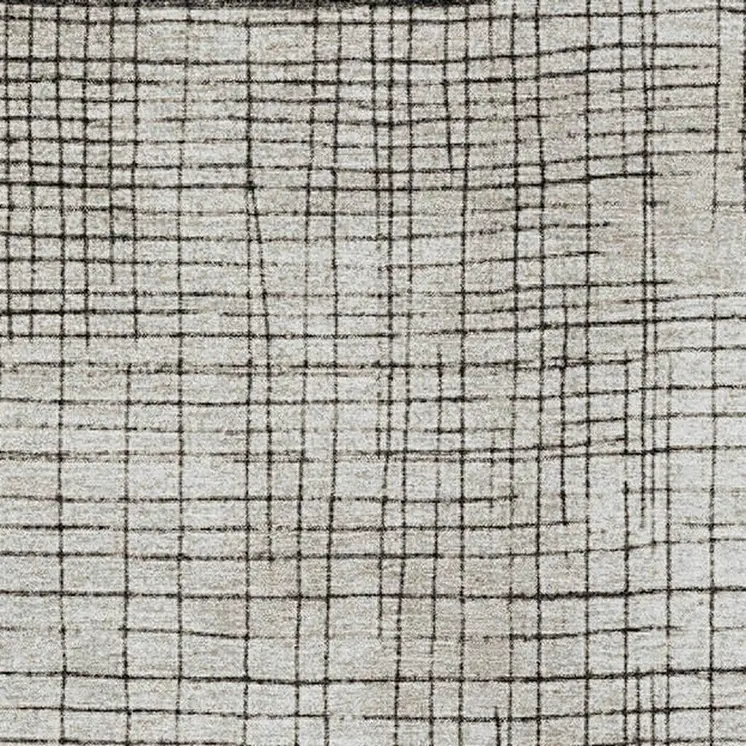 9' X 12' Ivory And Black Geometric Washable Indoor Outdoor Area Rug