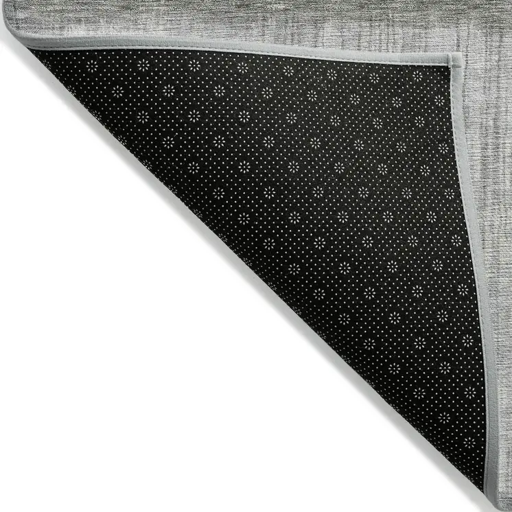 3' X 5' Fern Green And Gray Abstract Washable Indoor Outdoor Area Rug