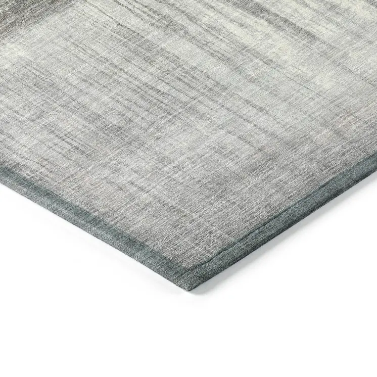 8' X 10' Taupe And Gray Abstract Washable Indoor Outdoor Area Rug