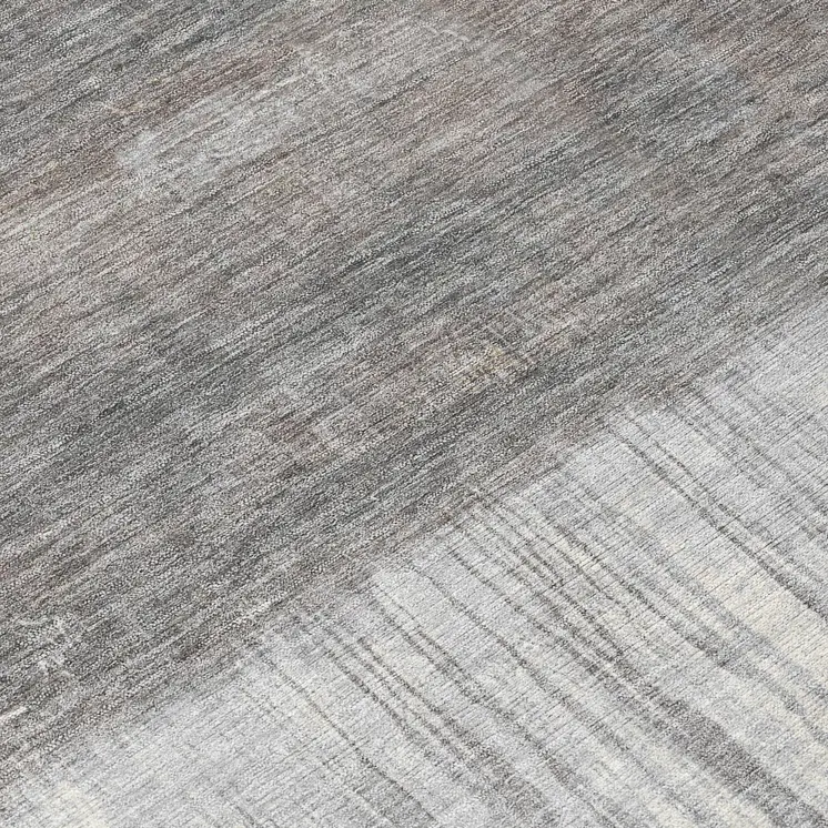 9' X 12' Taupe And Gray Abstract Washable Indoor Outdoor Area Rug