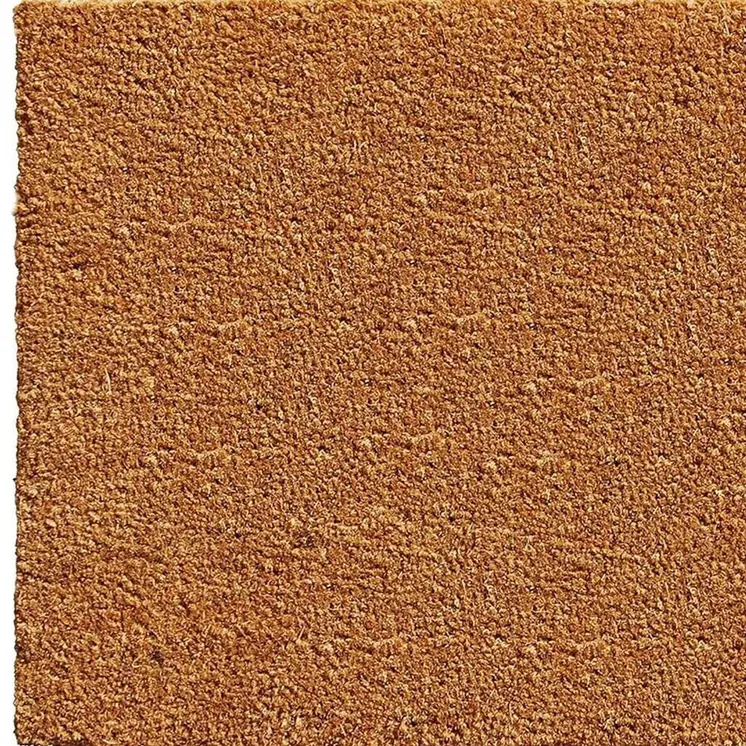 17" X 29" Natural And Red Hello Outdoor Coir Door Mat