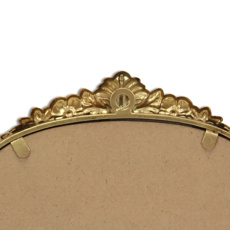 16" Gold Metal Arch Accent Mirror
