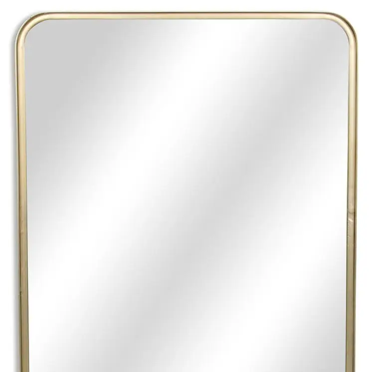 30" Gold Metal Accent Mirror