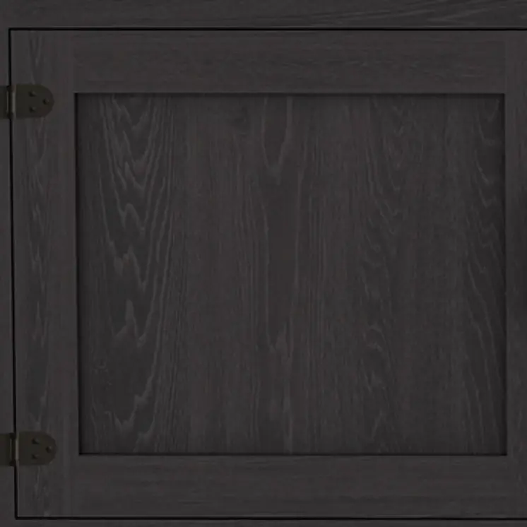 70" Black Wood Enclosed and Open Storage TV Stand