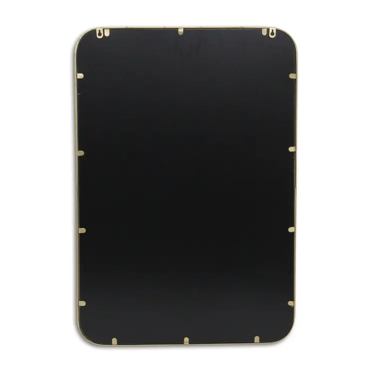 32" Gold Metal Beaded Accent Mirror