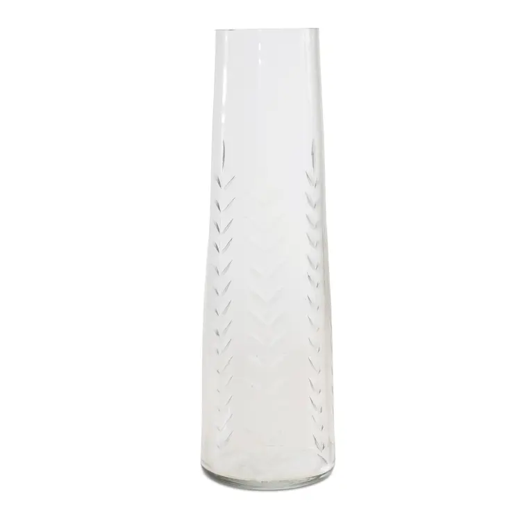 9" Clear Round Glass Table Vase