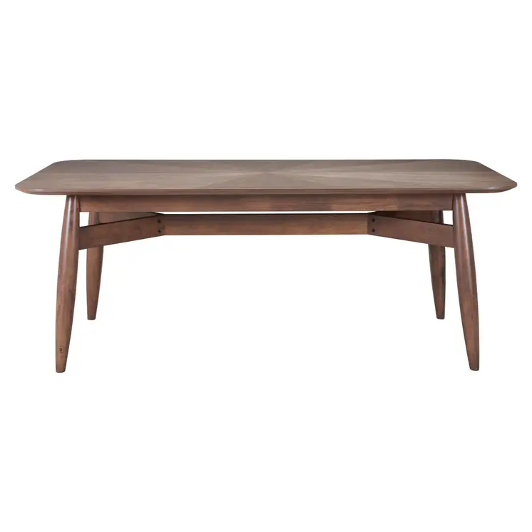 78" Espresso Solid Wood Dining Table