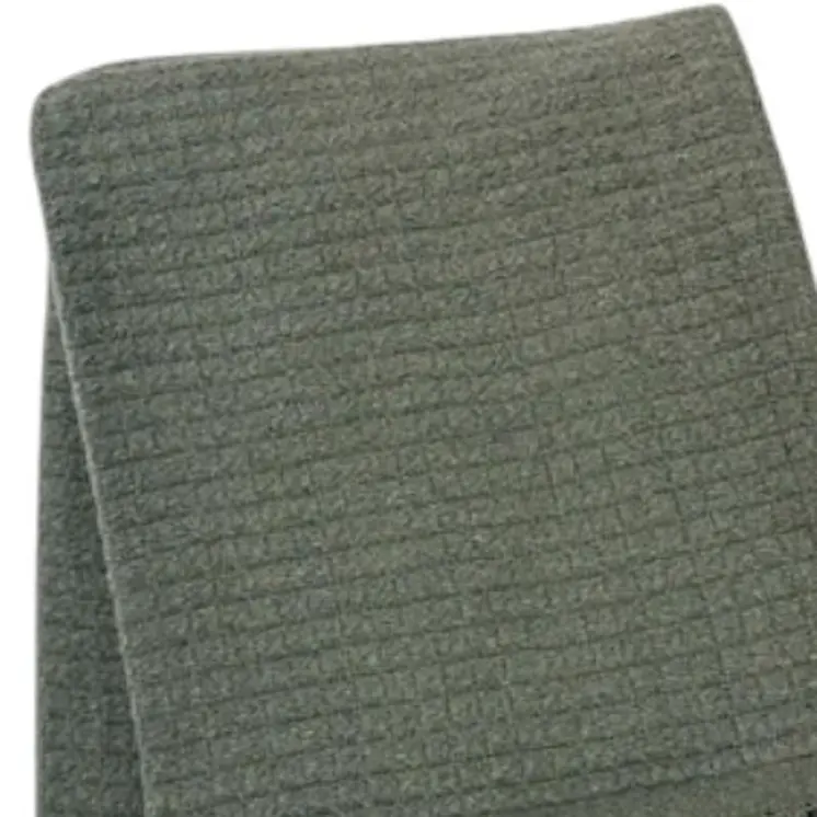 50" X 67" Olive Green Cotton Blend Woven Throw Blanket with Fringe